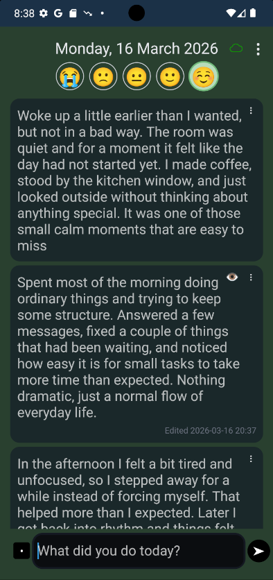 Day view - plain mode